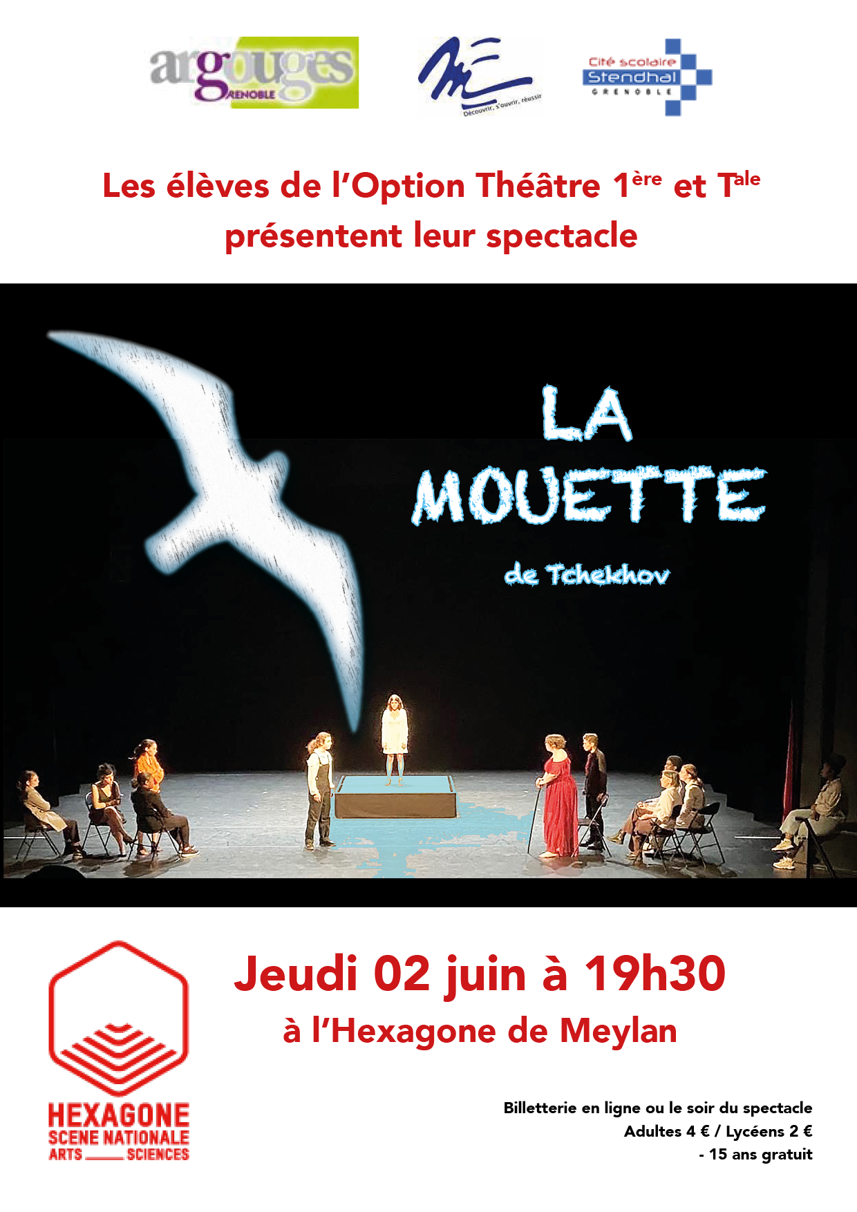 Spectacle La Mouette de l'Option Théâtre